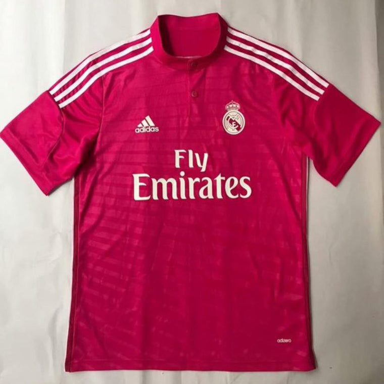 jersey 2014/15 real madrid visitante manga corta versión fan retro
