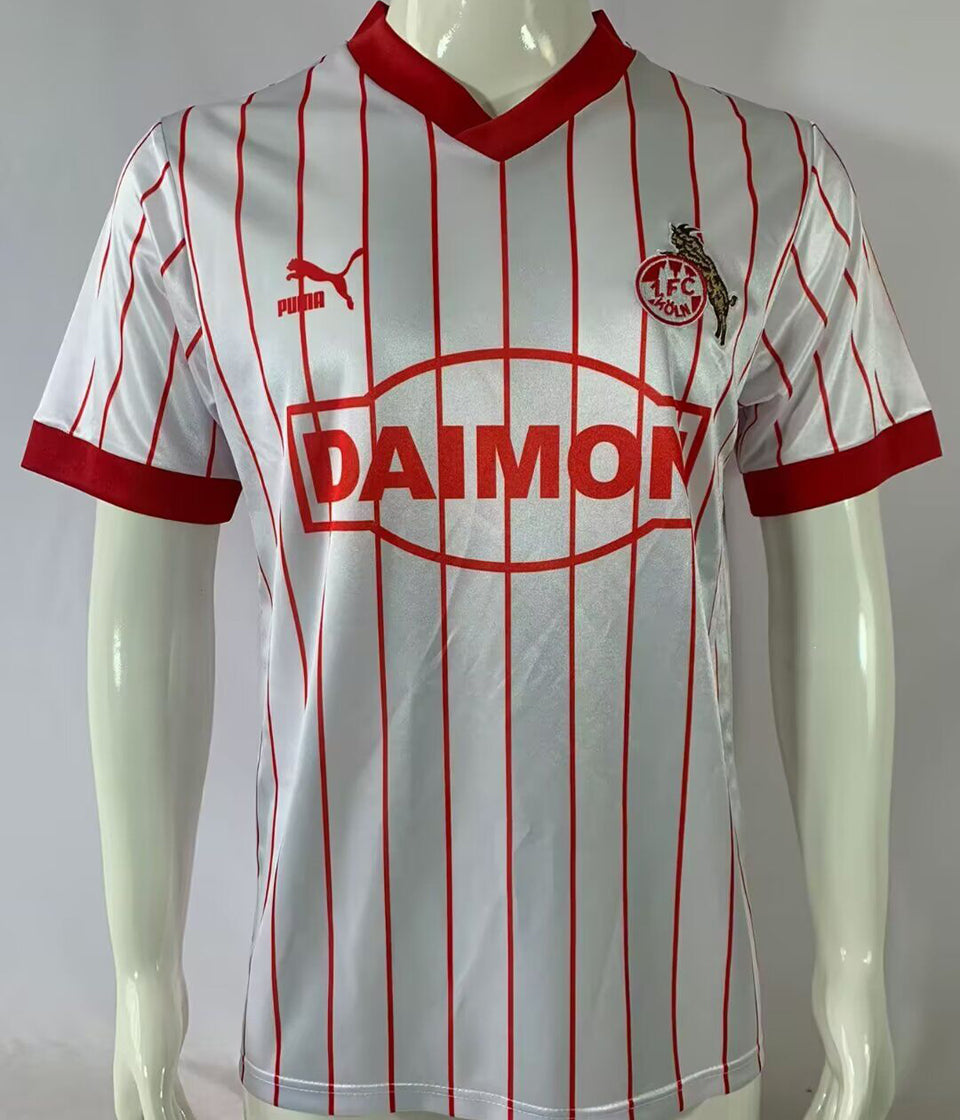 jersey 1986/87 1. fc koln local manga corta versión fan retro