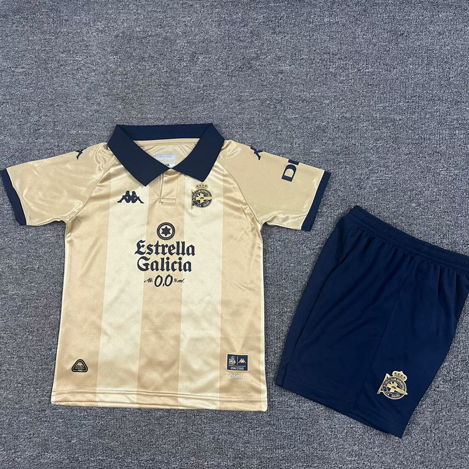 Jersey 2025 Deportivo La Coruna Especial Manga corta Niño