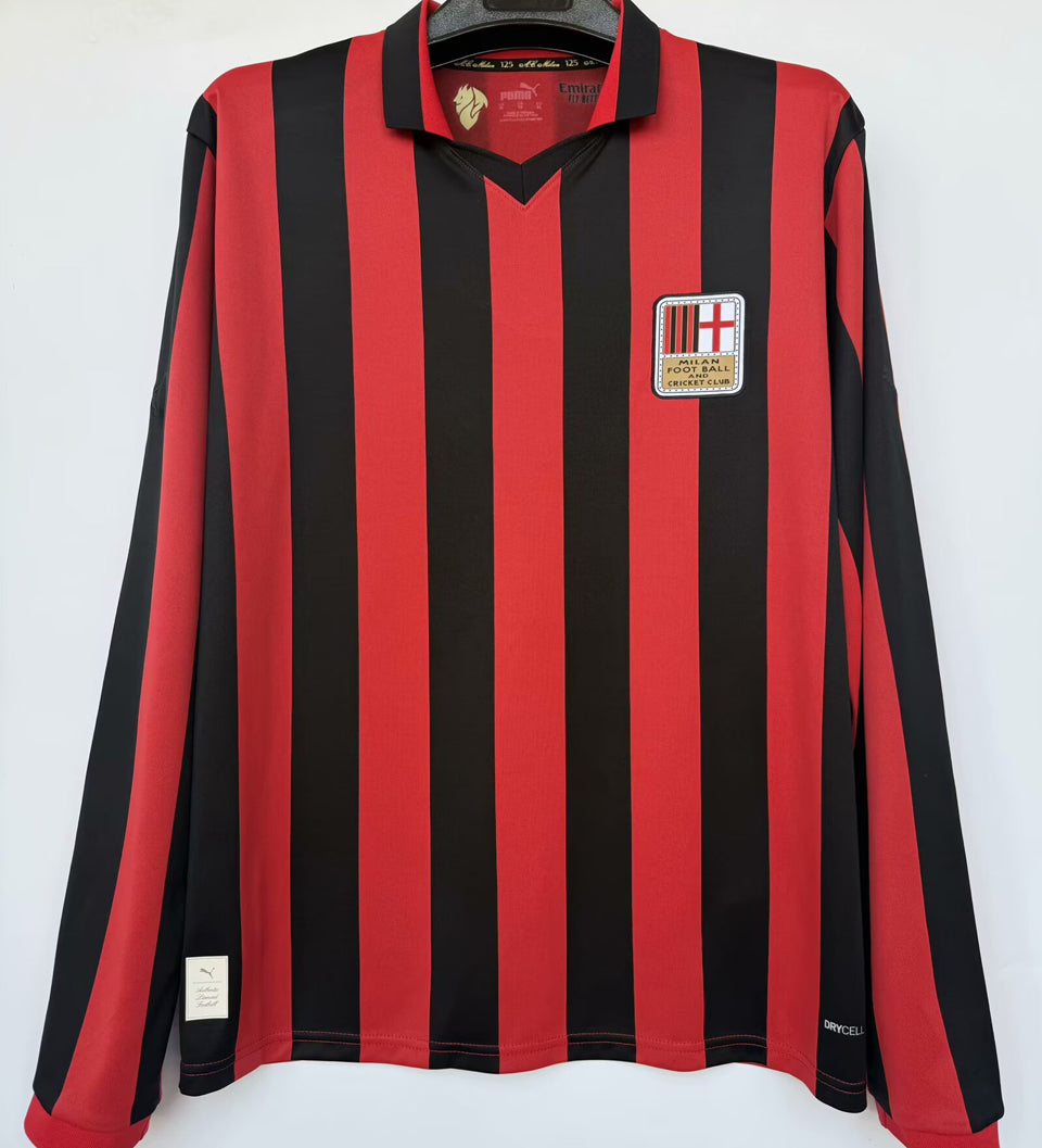 jersey 2025 ac milan especial manga larga versión fan