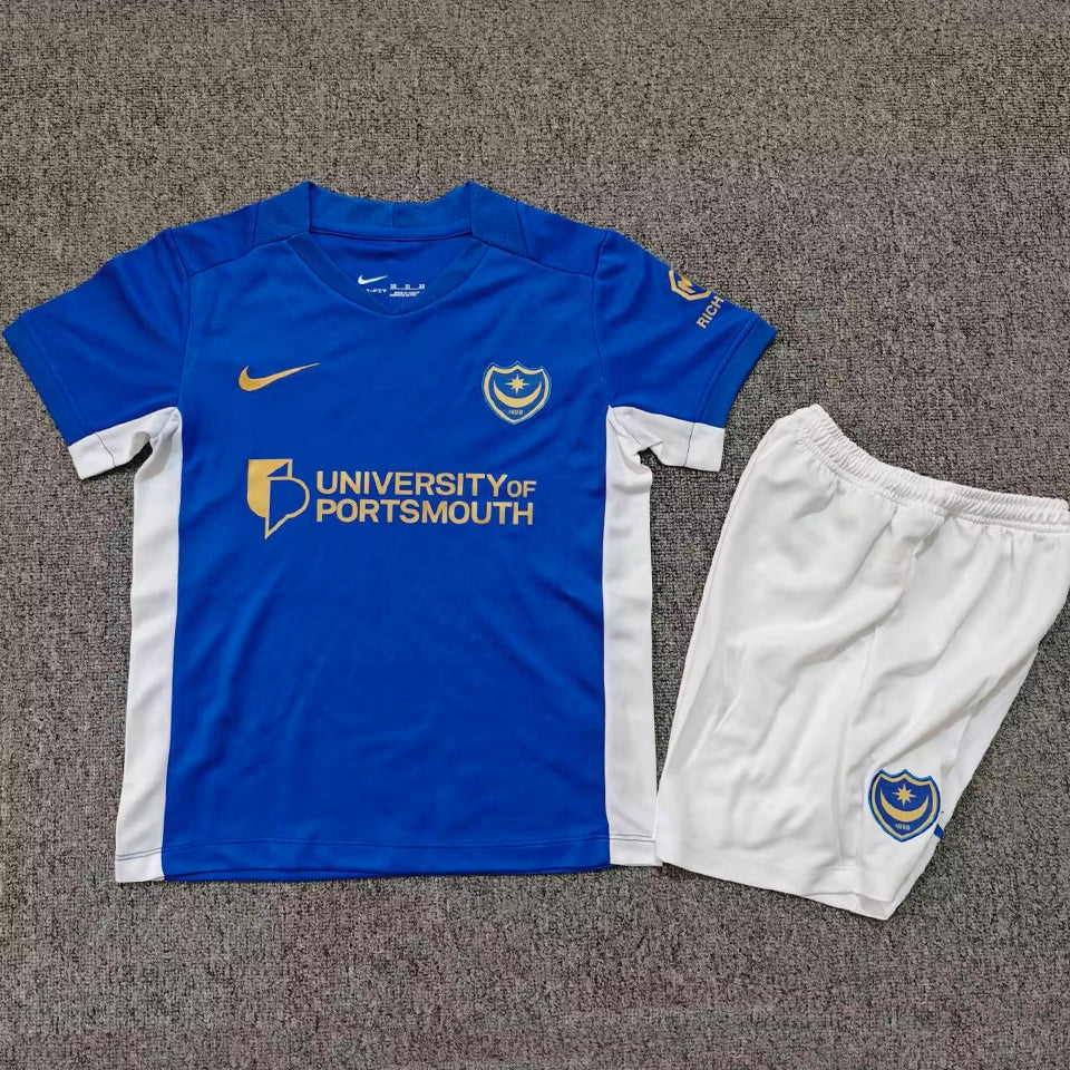 jersey 2026/27 portsmouth local manga corta niño