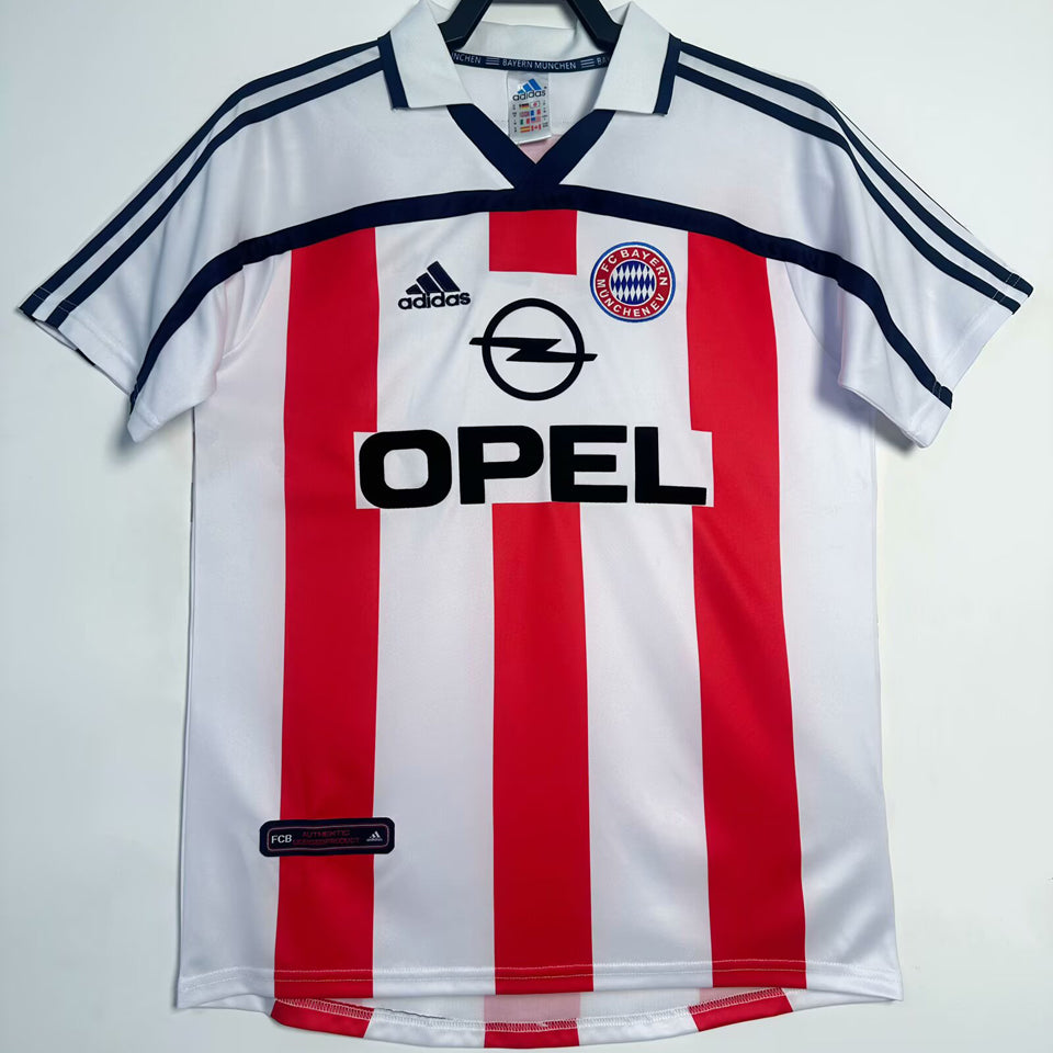jersey 2000/2002 bayern munich visitante manga corta versión fan retro