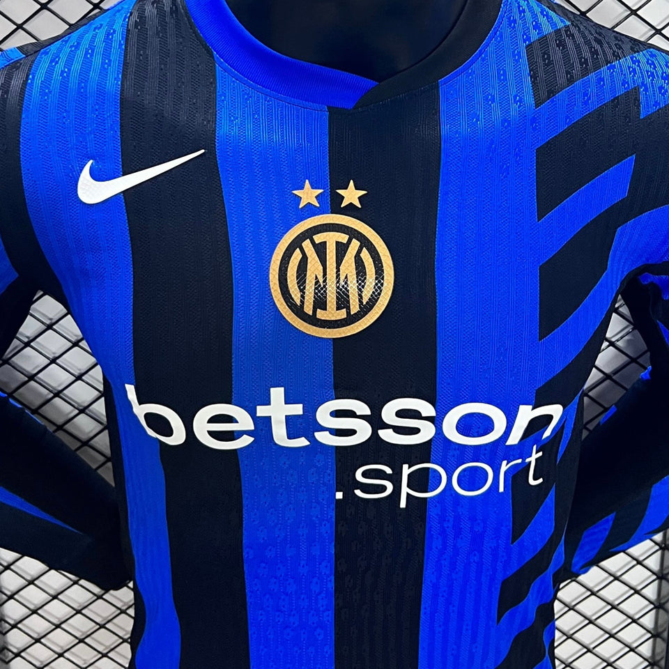 Jersey 2024/25 Inter Milan Local Manga larga Versión Jugador