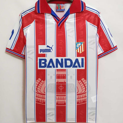 Jersey 1996/97 Atletico de Madrid Local Manga corta Versión Fan Retro