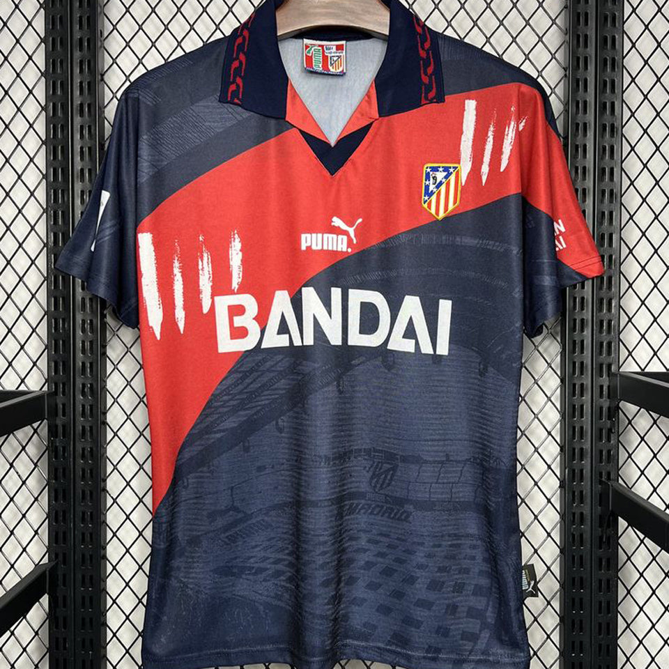 jersey 1996/97 atletico de madrid visitante manga corta versión fan retro