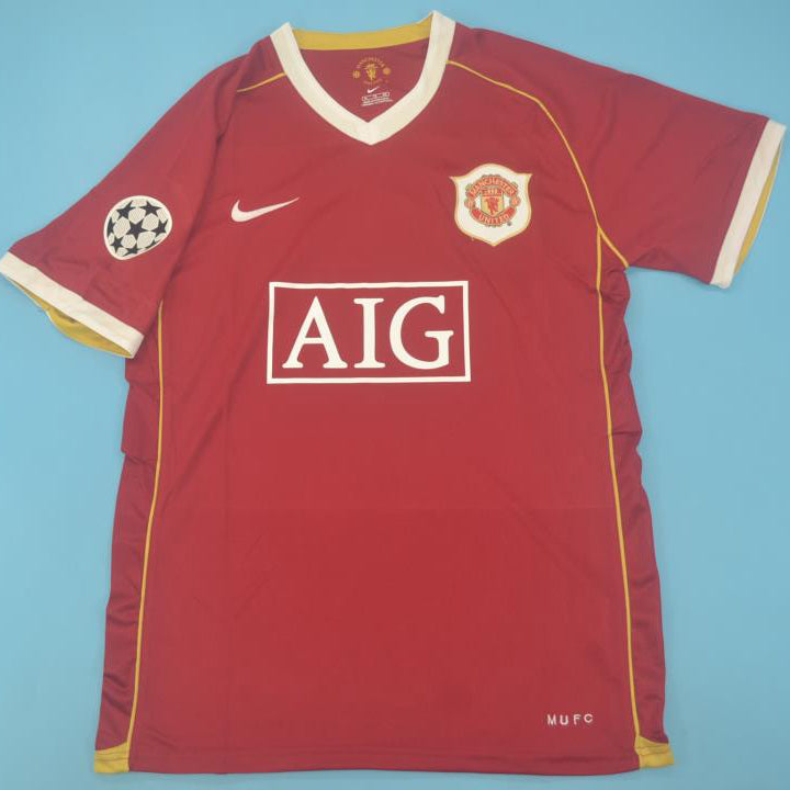 Jersey 2006 Manchester United Local Manga corta Versión Fan Retro