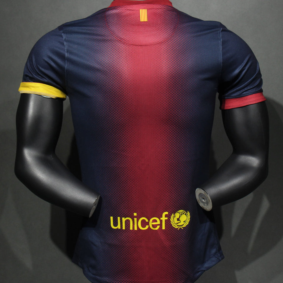 Jersey 2012/13 Barcelona Local Manga corta Versión Jugador Retro
