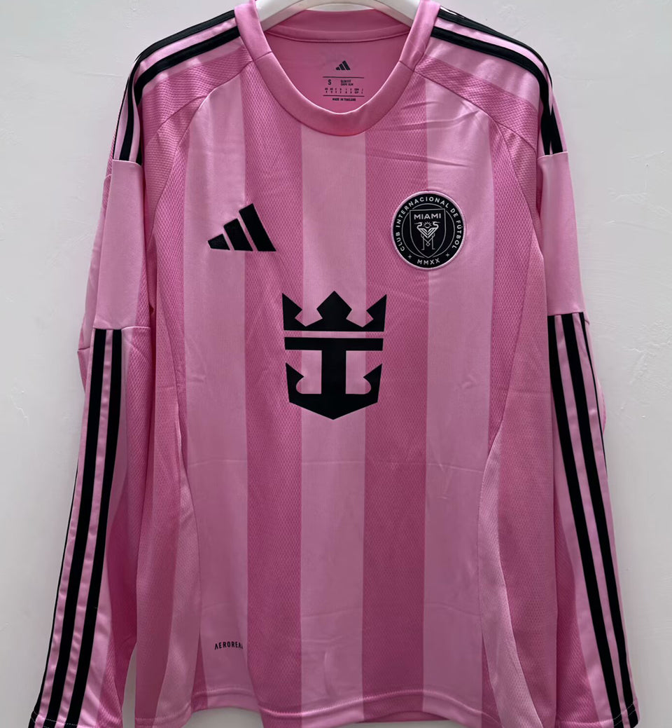 Jersey 2025/26 Inter Miami Local Manga larga Versión Fan