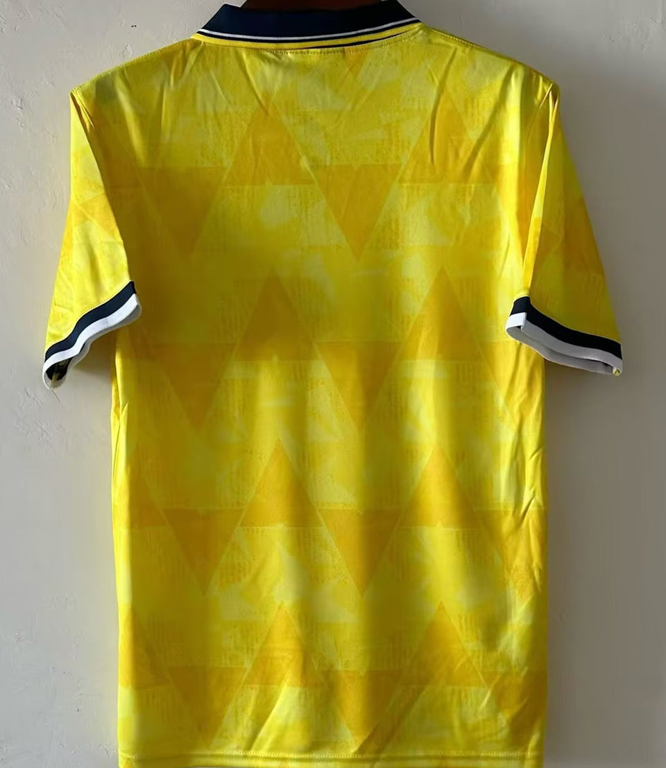 jersey 1991 lazio visitante manga corta versión fan retro