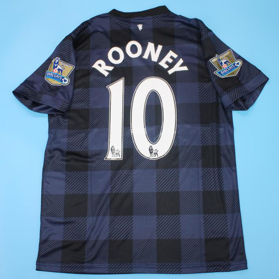 jersey 2013/14 manchester united visitante manga corta versión fan retro