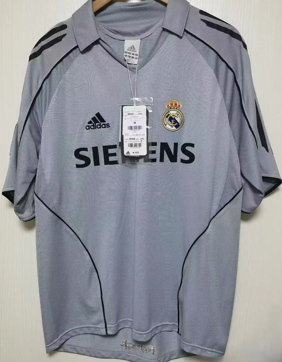 jersey 2005/06 real madrid tercero manga corta versión fan retro