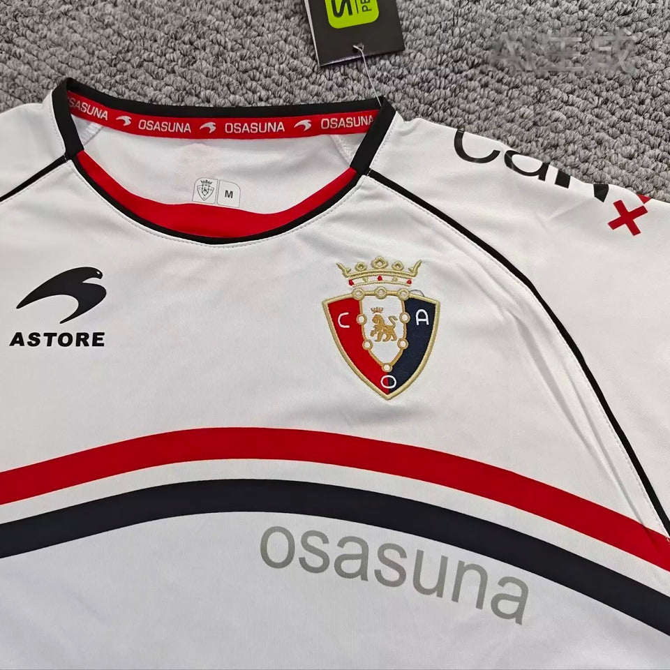 jersey 2000/2001 osasuna visitante manga corta versión fan retro