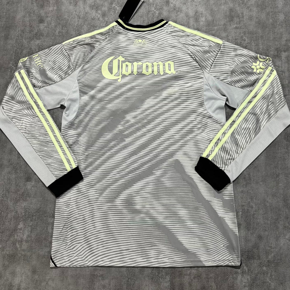 jersey 2025/26 club america tercero manga larga versión fan