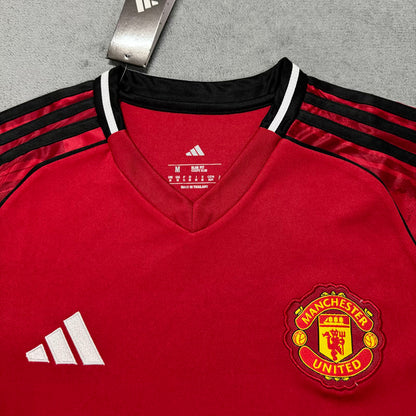 Jersey 2025/26 Manchester United Local Manga corta Mujer