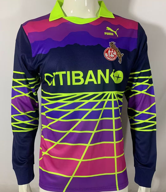 Jersey 1991/1992 1. FC Koln Portero Manga larga Versión Fan Retro