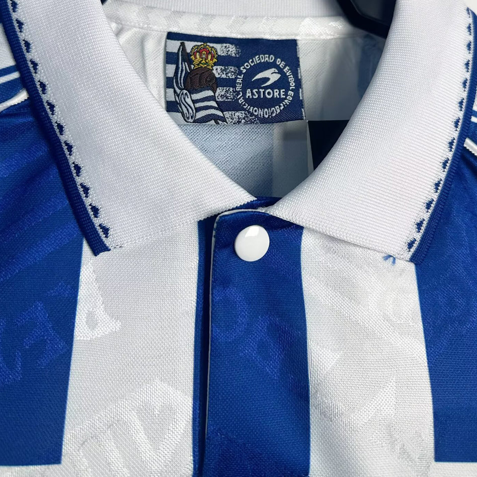 jersey 1994/95 real sociedad local manga corta versión fan retro