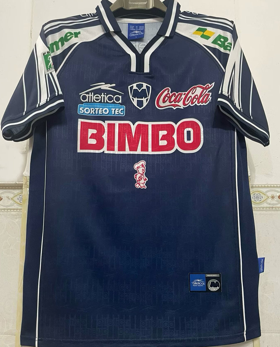 jersey 1999/2000 monterrey tercero manga corta versión fan retro