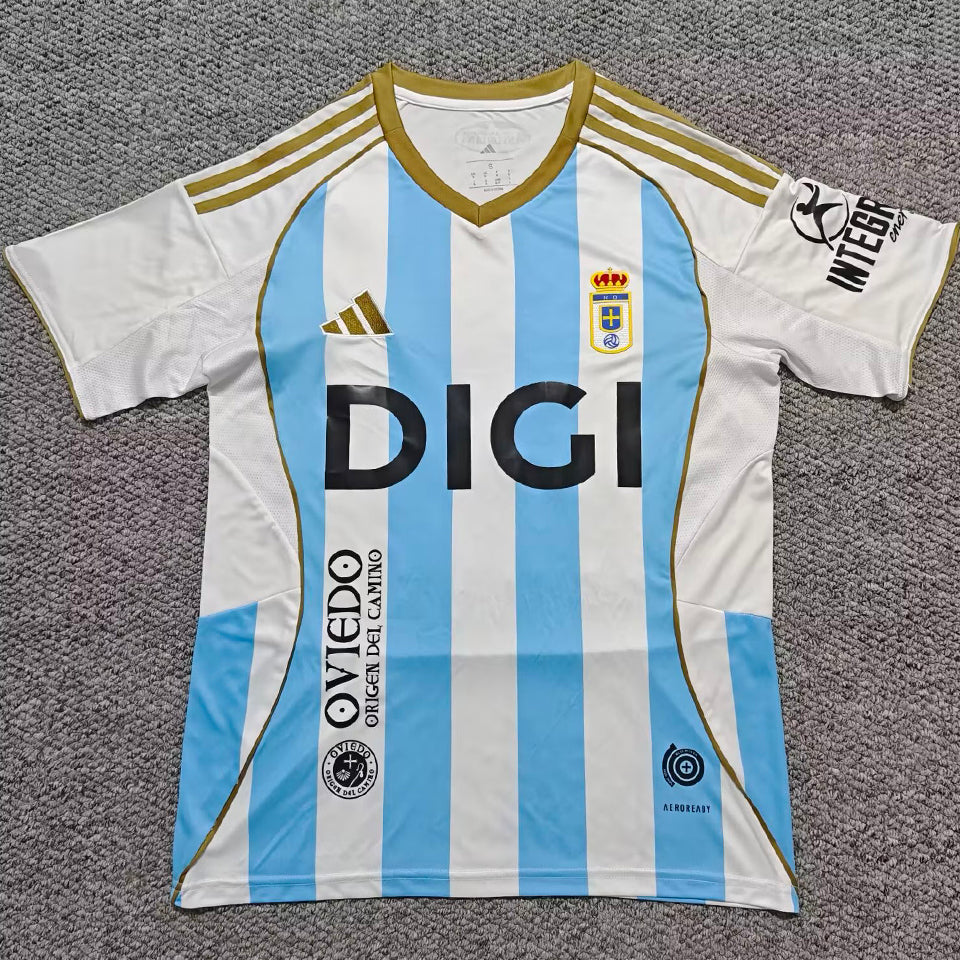 jersey 2025/26 real oviedo tercero manga corta versión fan