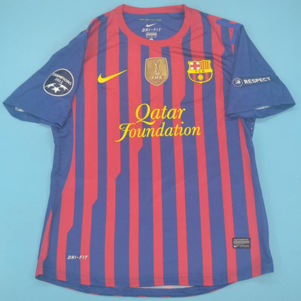 Jersey 2011/12 Barcelona Local Manga larga Versión Fan Retro