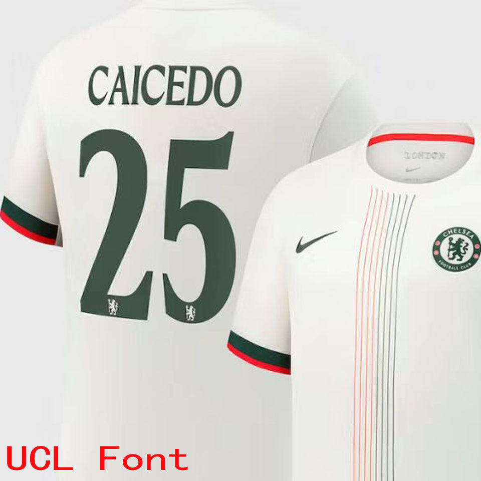 jersey 2025/26 chelsea visitante manga larga versión jugador