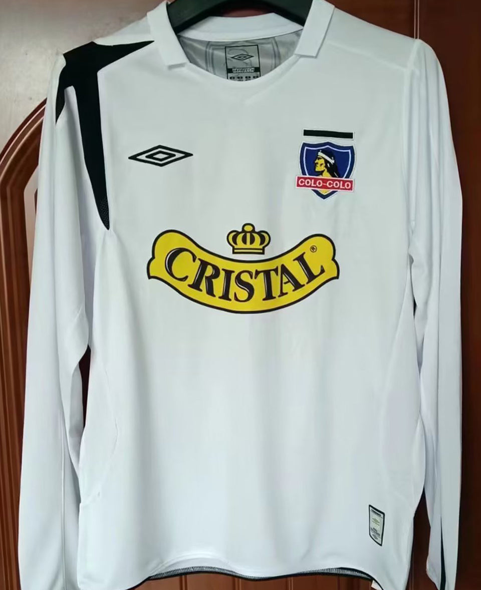 jersey 2006 colo-colo local manga larga versión fan retro