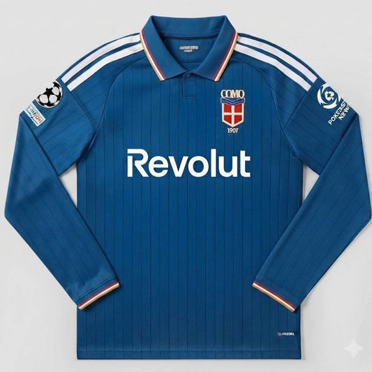 Jersey 2026/27 Como Local Manga larga Versión Fan