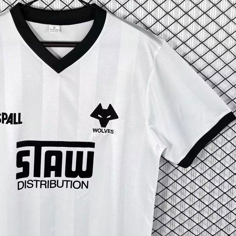 jersey 1986/1988 wolves visitante manga corta versión fan retro