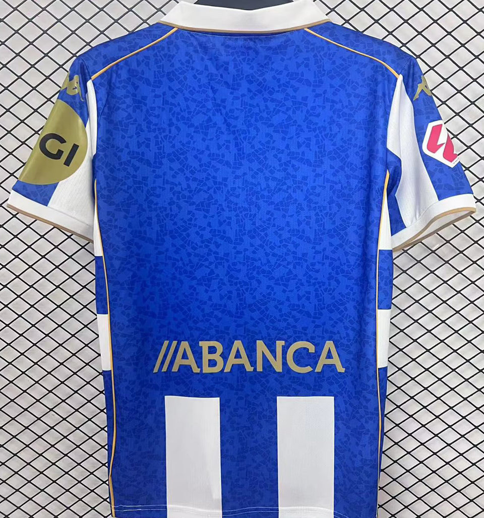 Jersey 2025/26 Deportivo La Coruna Local Manga corta Versión Fan