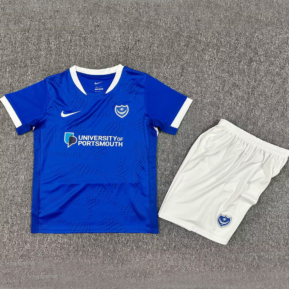 Jersey 2025/26 Portsmouth Local Manga corta Niño