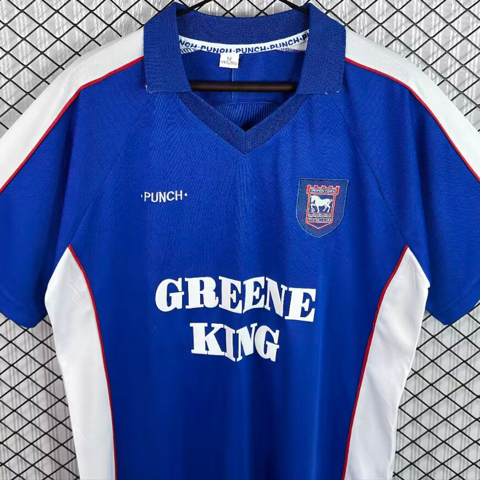 jersey 1999/2001 ipswich town local manga corta versión fan retro
