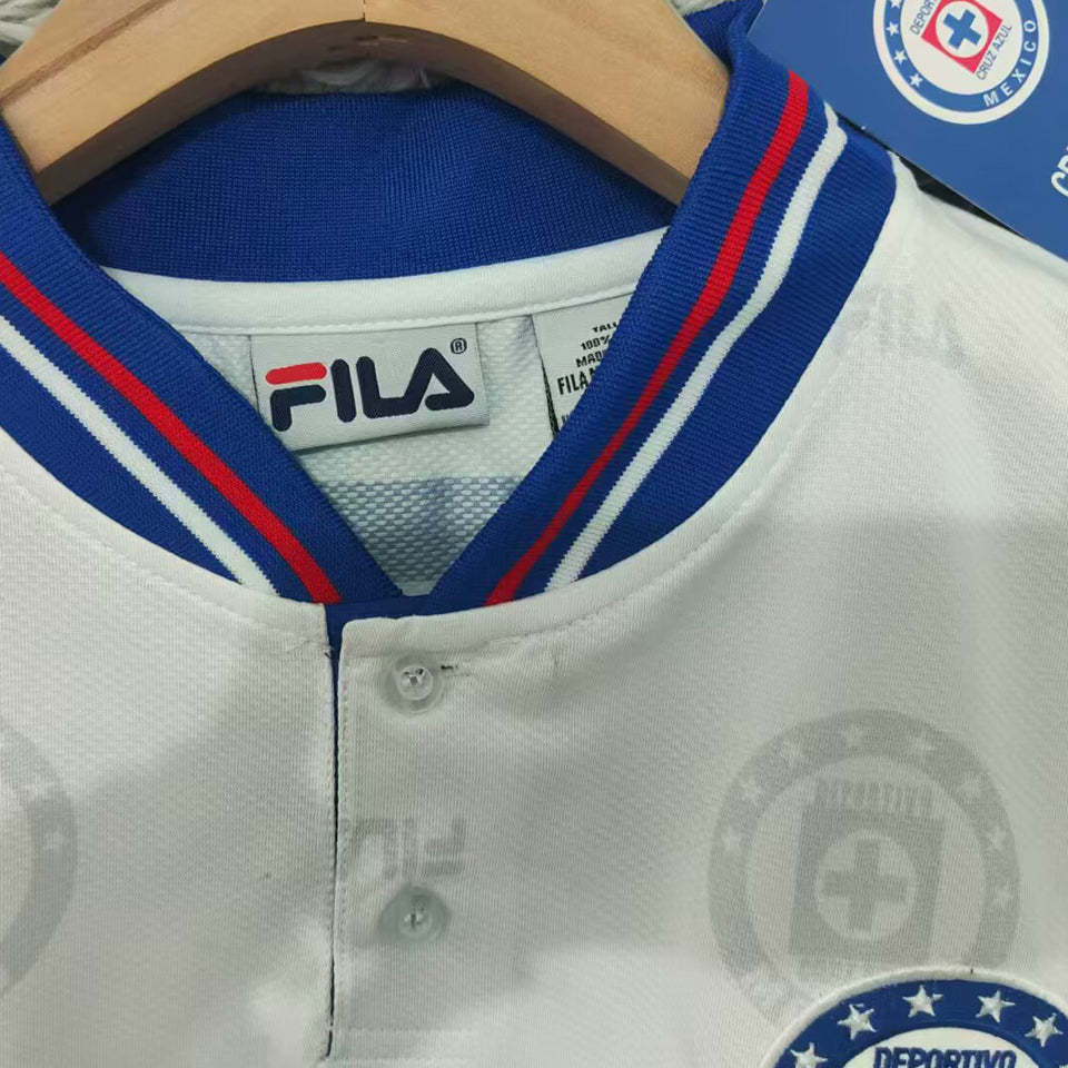 jersey 1997/98 cruz azul visitante manga larga versión fan retro