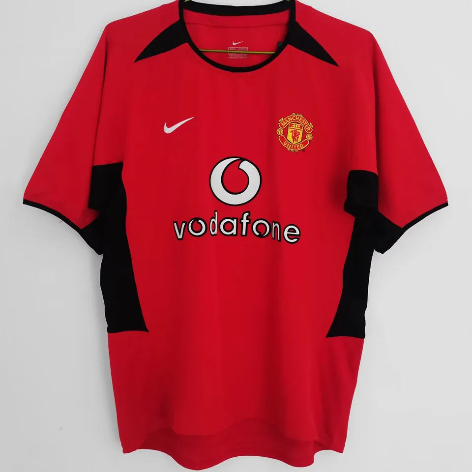 Jersey 2002/04 Manchester United Local Manga corta Versión Fan Retro