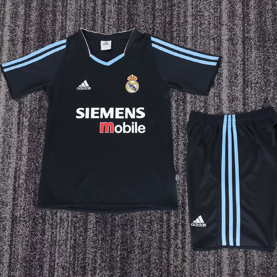 jersey 2003/2004 real madrid visitante manga corta niño retro