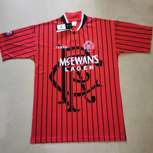 Jersey 1995/96 Rangers Visitante Manga corta Versión Fan Retro