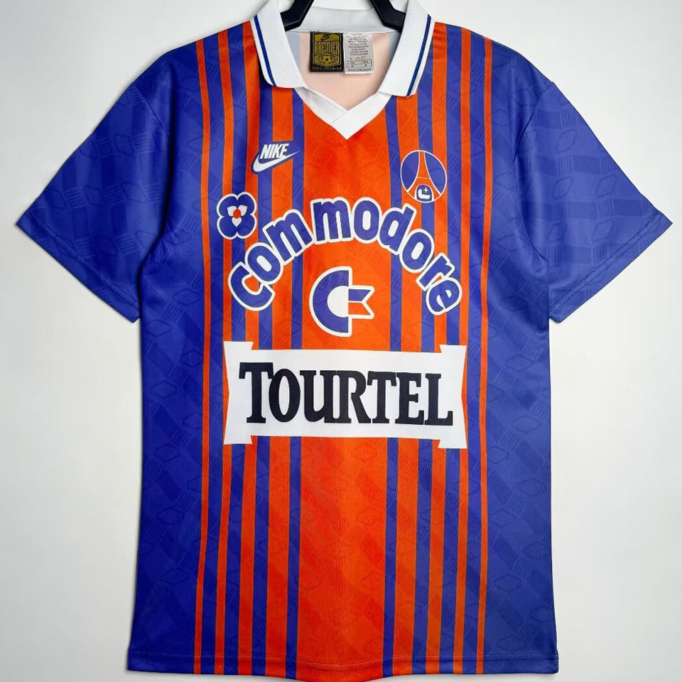 jersey 1993/94 psg local manga corta versión fan retro