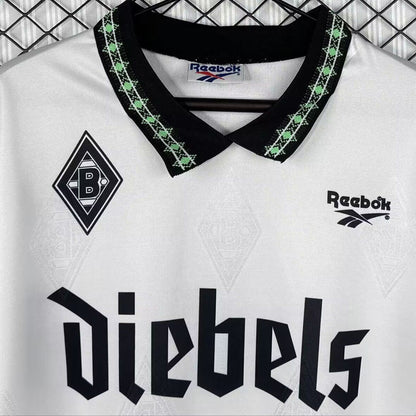 Jersey 1995/1996 Monchengladbach Local Manga larga Versión Fan Retro