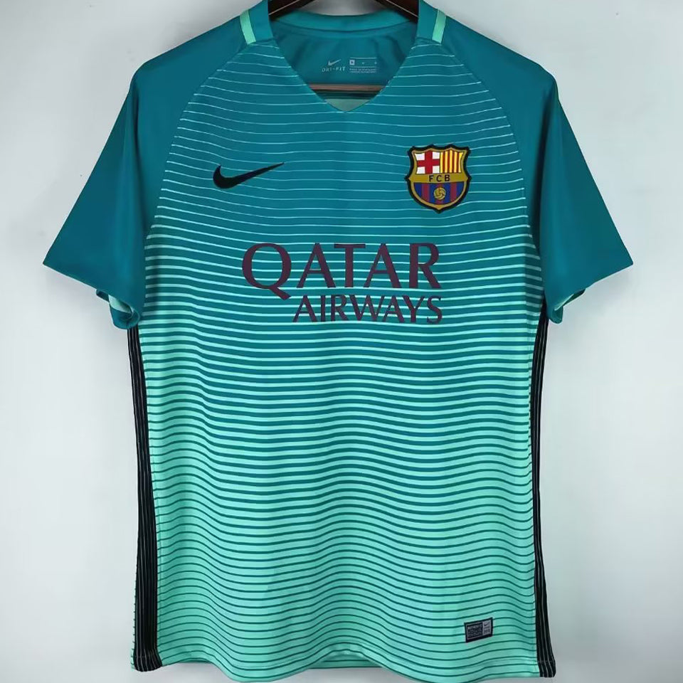 jersey 2016/17 barcelona tercero manga corta versión fan retro
