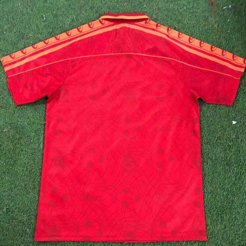 Jersey 1995/1996 Roma Local Manga corta Versión Fan Retro