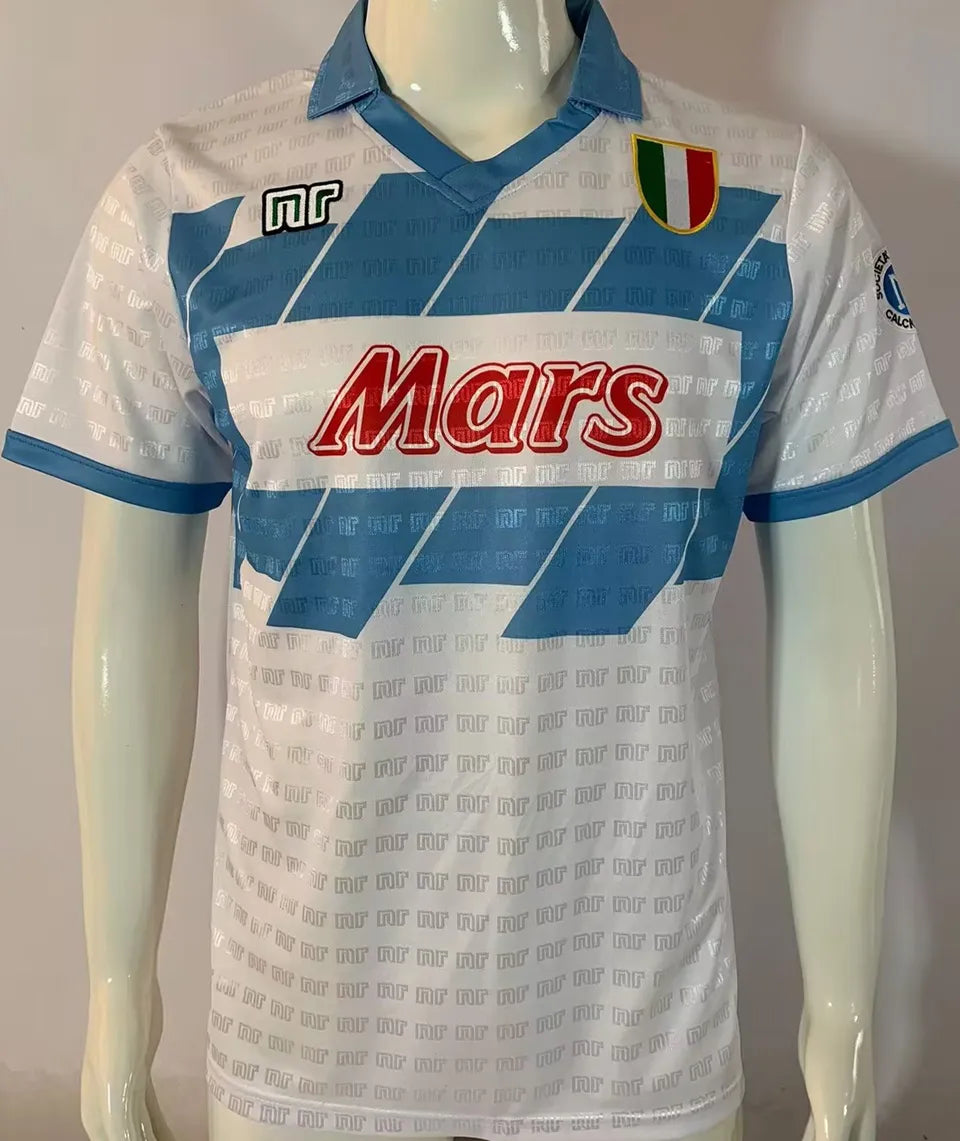 Jersey 1990/91 Napoli Visitante Manga corta Versión Fan Retro