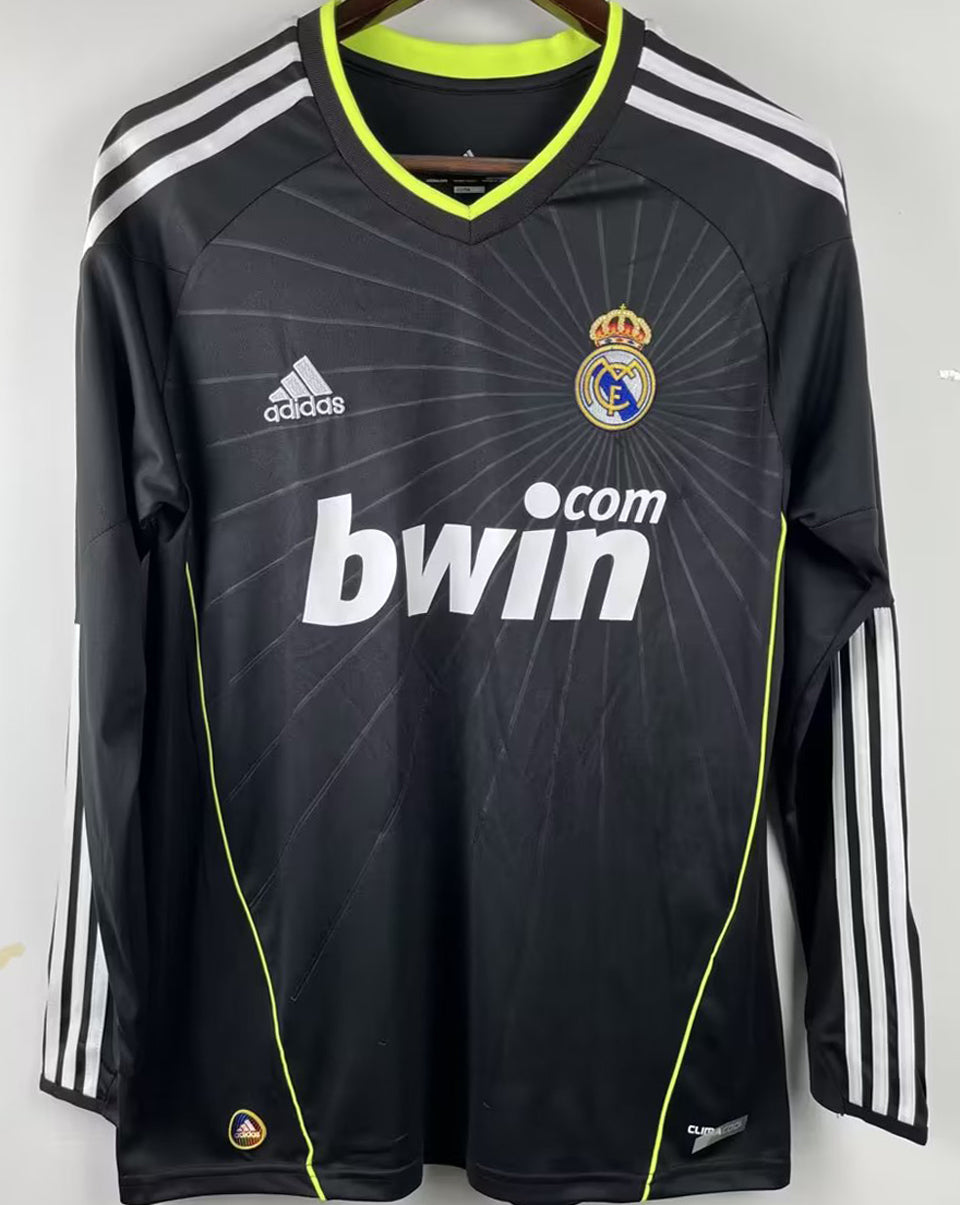 jersey 2010/11 real madrid visitante manga larga versión fan retro