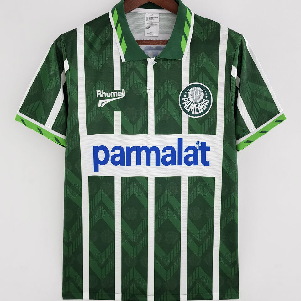 jersey 1996 palmeiras local manga corta versión fan retro