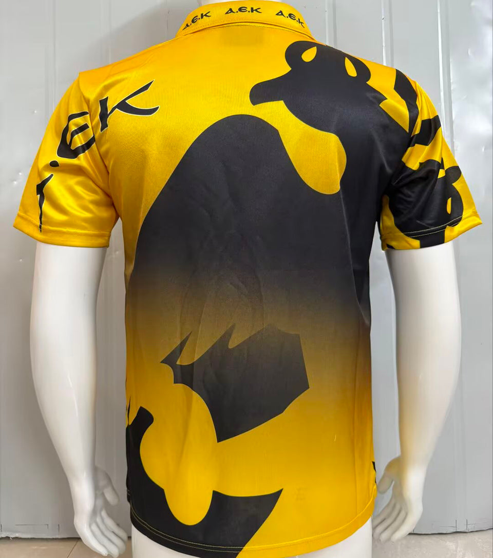 jersey 1996/1997 aek local manga corta versión fan retro