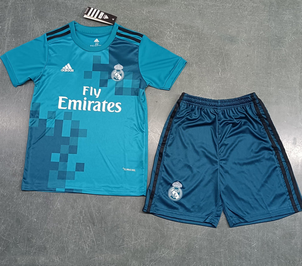 jersey 2017/18 real madrid tercero manga corta niño retro