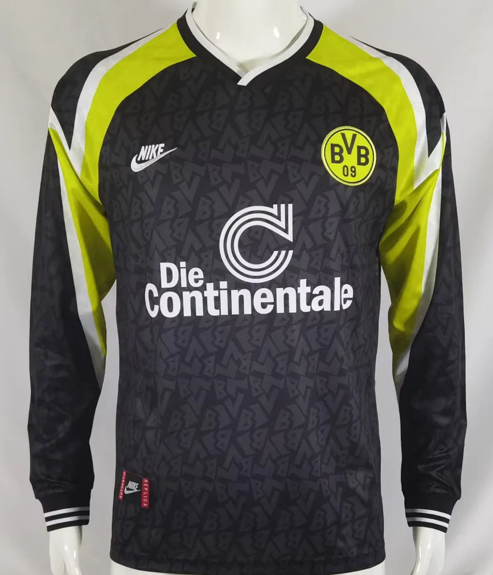 Jersey 1995/96 Borussia Dortmund Visitante Manga larga Versión Fan Retro