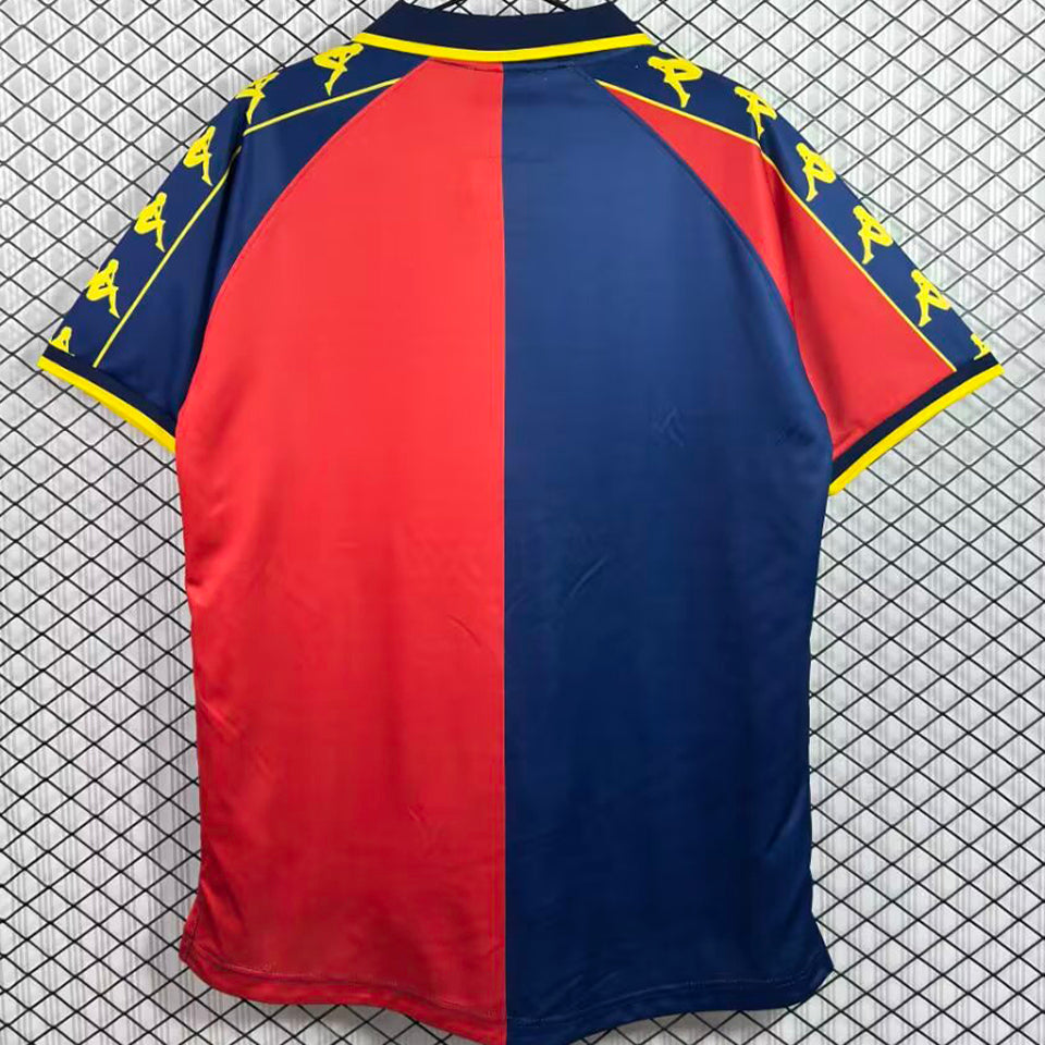 jersey 1999/2000 genoa local manga corta versión fan retro