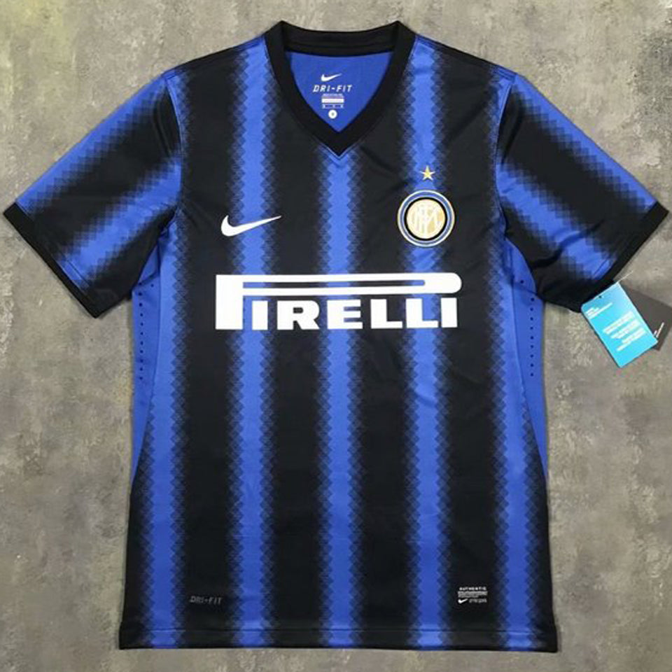 Jersey 2010/11 Inter Milan Local Manga corta Versión Fan Retro