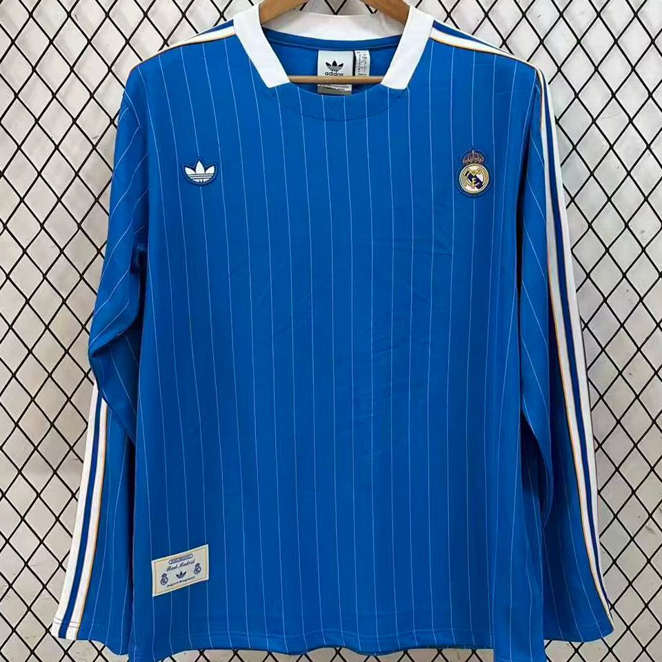 jersey 2025/26 real madrid especial manga larga versión fan retro
