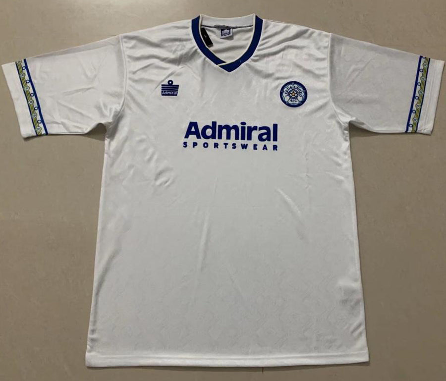 Jersey 1992/93 Leeds United Local Manga corta Versión Fan Retro