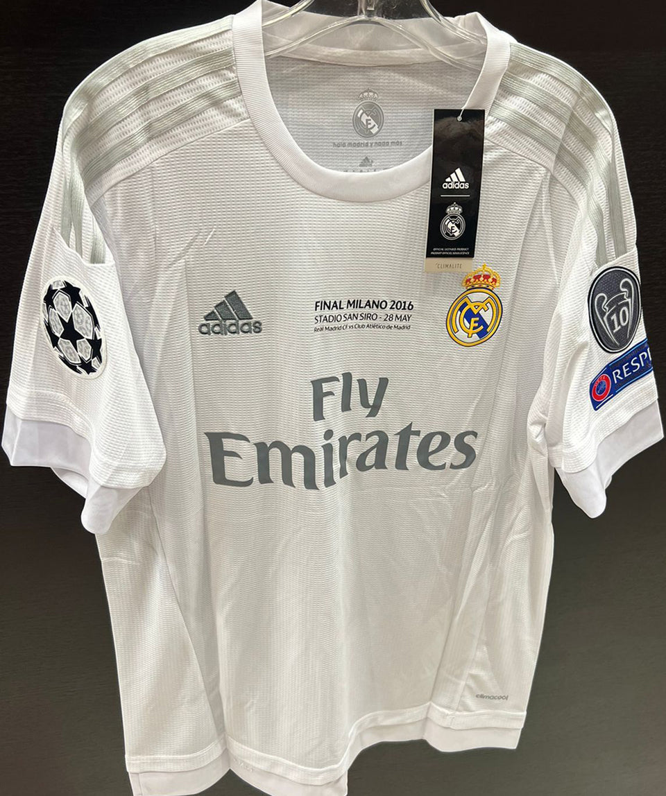 Jersey 2015/16 Real Madrid Local Manga larga Versión Jugador Retro