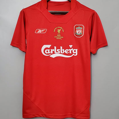 Jersey 2005 Liverpool Local Manga corta Versión Fan Retro